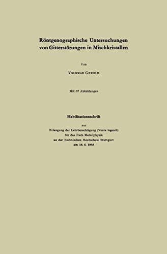 Röntgenographische Untersuchungen von Gitterstörungen in Mischkristallen