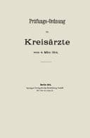 Prüfungs-Ordnung für Kreisärzte