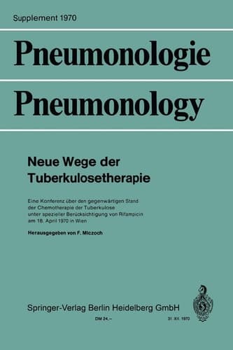 Pneumonologie — Pneumonology Neu Wege der Tuberkulosetherapie