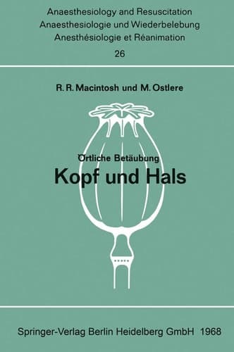 Örtliche Betäubung Kopf und Hals
