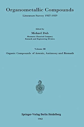 Organometallic Compounds Literature Survey 1937–1959