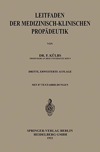 Leitfaden der Medizinisch-Klinischen Propädeutik