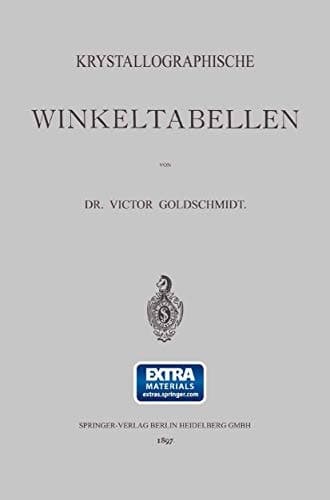 Krystallographische Winkeltabellen (German Edition)