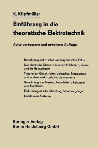 Einführung in die theoretische Elektrotechnik (German Edition)