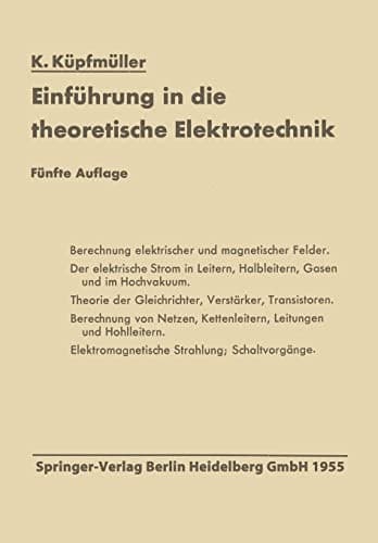 Einführung in die theoretische Elektrotechnik (German Edition)