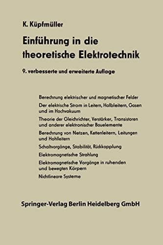 Einführung in die theoretische Elektrotechnik (German Edition)