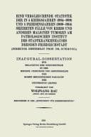 Eine Vergleichende Statistik der in 5 Kriegsjahren (1914-1919) und 5 Friedensjahren (1909-1914) Sezierten Fälle von Krebs und Anderen Malignen Tumoren am Pathologischen Institut des Stadtkrankenhauses Dresden-Friedrichstadt