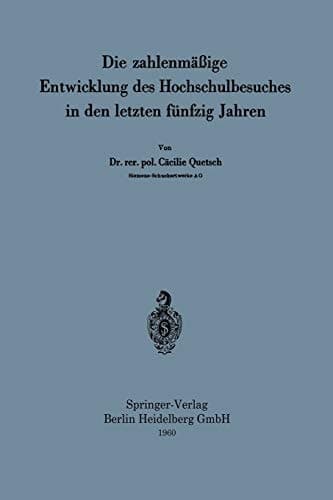 Die zahlenmäßige Entwicklung des Hochschulbesuches in den letzten fünfzig Jahren
