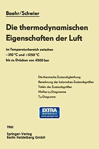 Die thermodynamischen Eigenschaften der Luft im Temperaturbereich zwischen −210 °C und +1250 °C bis zu Drücken von 4500 bar