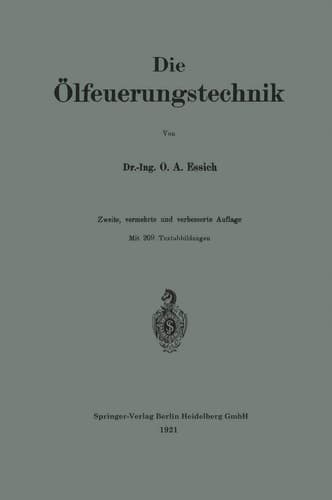 Die Ölfeuerungstechnik (German Edition)