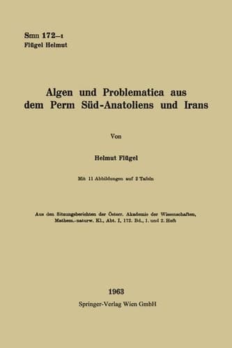 Algen und Problematica aus dem Perm Süd-Anatoliens und Irans (German Edition)