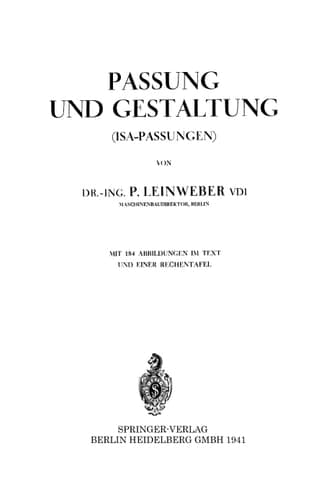 Passung und Gestaltung (ISA-Passungen)