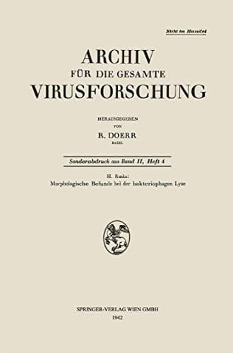 Morphologische Befunde bei der bakteriophagen Lyse