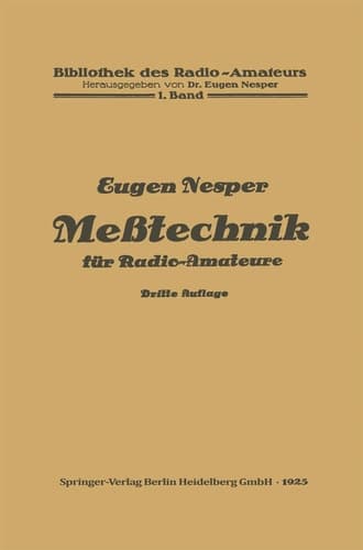 Meßtechnik für Radio-Amateure
