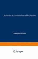 Merkblatt über das Verfohlen der Stuten und die Fohlenlähme Für Tierärzte und Pferdezüchter