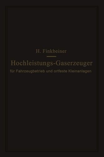 Hochleistungs-Gaserzeuger für Fahrzeugbetrieb und ortfeste Kleinanlagen