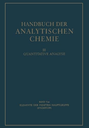 Elemente der fünften Hauptgruppe Stickstoff