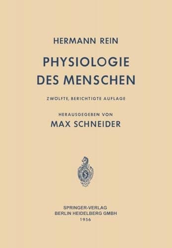 Einführung in die Physiologie des Menschen (German Edition)