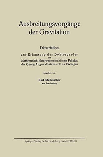 Ausbreitungsvorgänge der Gravitation