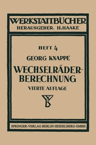 Wechselräderberechnung für Drehbänke unter Berücksichtigung der schwierigen Steigungen