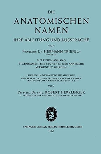 Die anatomischen Namen Ihre Ableitung und Aussprache