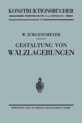 Gestaltung von Wälzlagerungen