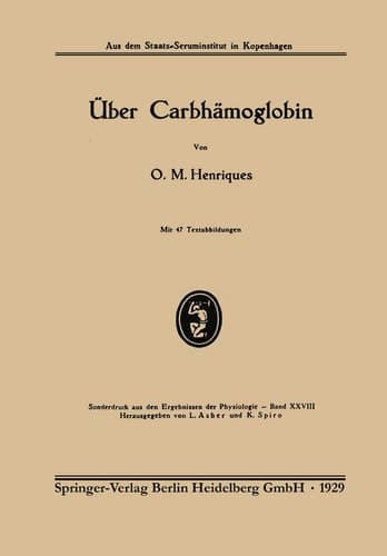 Über Carbhämoglobin (German Edition)