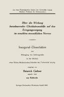 Inaugural-Dissertation zur Erlangung des Doktorgrades in der Medizin einer Hohen Medizinischen Fakultät der Universität Leipzig