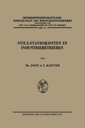Stillstandskosten in Industriebetrieben