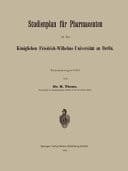 Studienplan für Pharmaceuten an der Königlichen Friedrich-Wilhelms-Universität zu Berlin