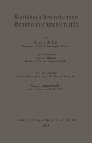 Handbuch des gesamten Grunderwerbsteuerrechts