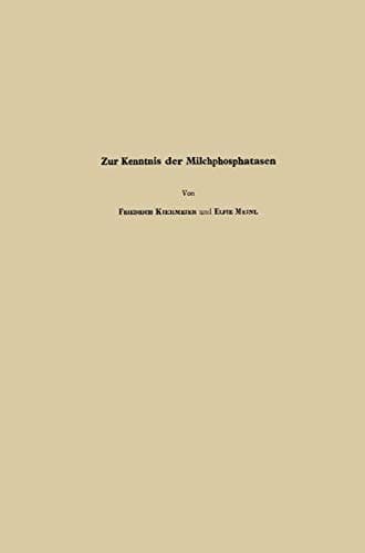 Zur Kenntnis der Milchphosphatasen