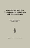 Vorschriften über den Verkehr mit Arzneimitteln und Geheimmitteln