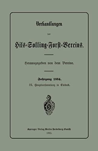 Verhandlungen des Hils-Solling-Forst-Vereins
