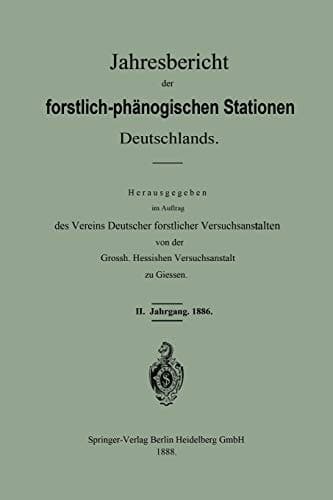 Jahresbericht der forstlich-phänologischen Stationen Deutschlands