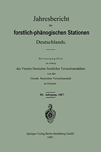 Jahresbericht der forstlich-phänologischen Stationen Deutschlands