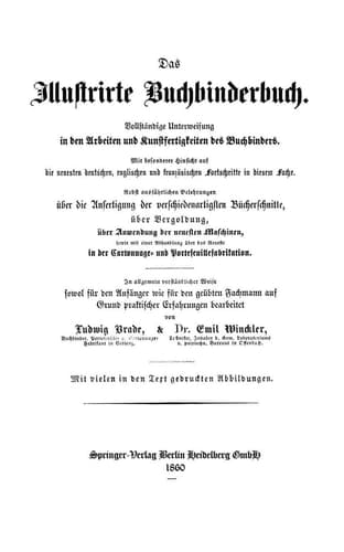 Das Illustrirte Buchbinderbuch (German Edition)