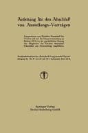 Anleitung für den Abschluß von Anstellungs-Verträgen