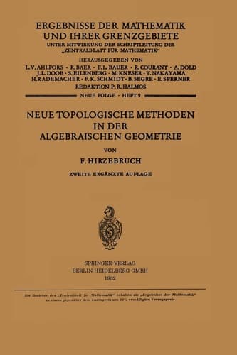 Neue Topologische Methoden in der Algebraischen Geometrie