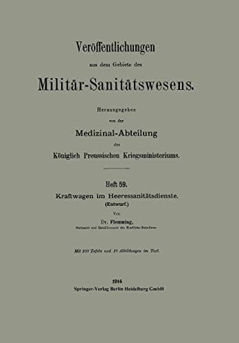 Kraftwagen im Heeressanitätsdienste Entwurf