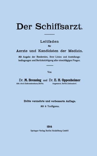 Der Schiffsarzt Leitfaden für Aerzte und Kandidaten der Medizin
