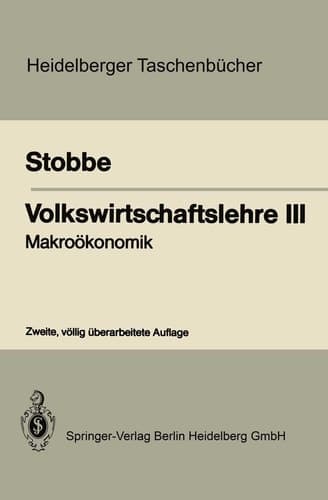 Volkswirtschaftslehre III Makroökonomik