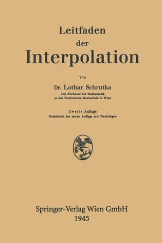Leitfaden der Interpolation (German Edition)