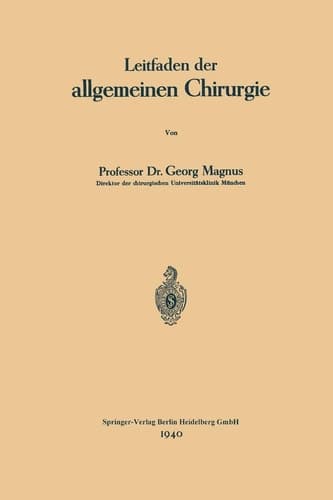 Leitfaden der allgemeinen Chirurgie