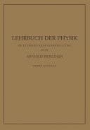 Lehrbuch der Physik In Elementarer Darstellung