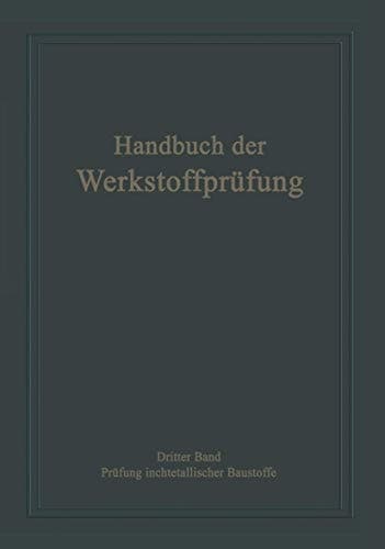 Die Prüfung nichtmetallischer Baustoffe
