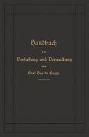 Handbuch der Verfassung und Verwaltung in Preußen und dem Deutschen Reiche