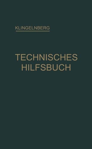 Klingelnberg Technisches Hilfsbuch (German Edition)
