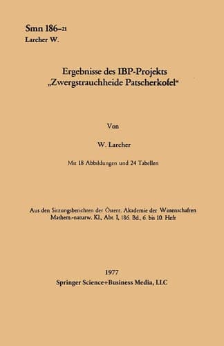 Ergebnisse des IBP-Projekts „Zwergstrauchheide Patscherkofel“