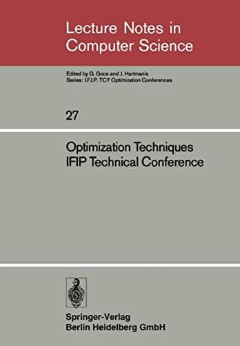 Optimization Techniques IFIP Technical Conference Novosibirsk, July 1–7, 1974